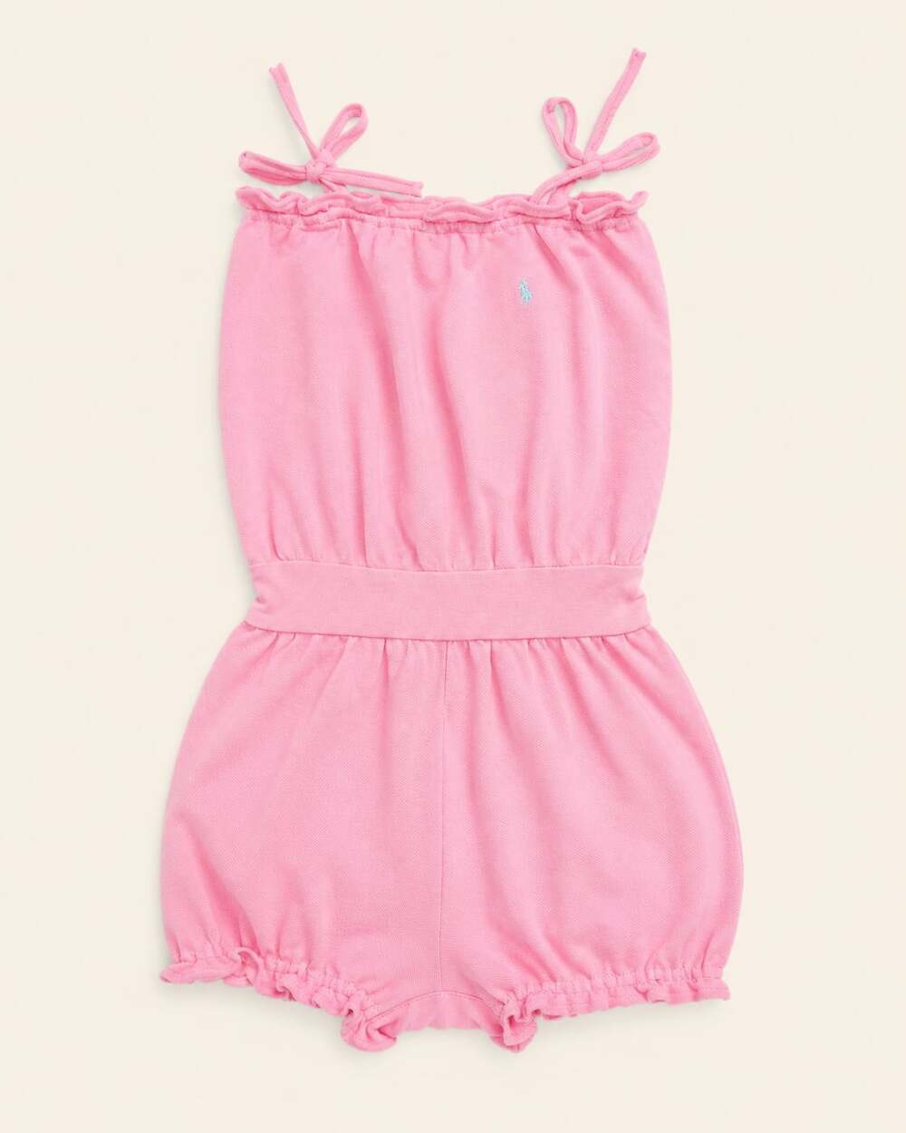 Ralph Lauren Preppy Coquette Pink Bubble Romper 24M Girls